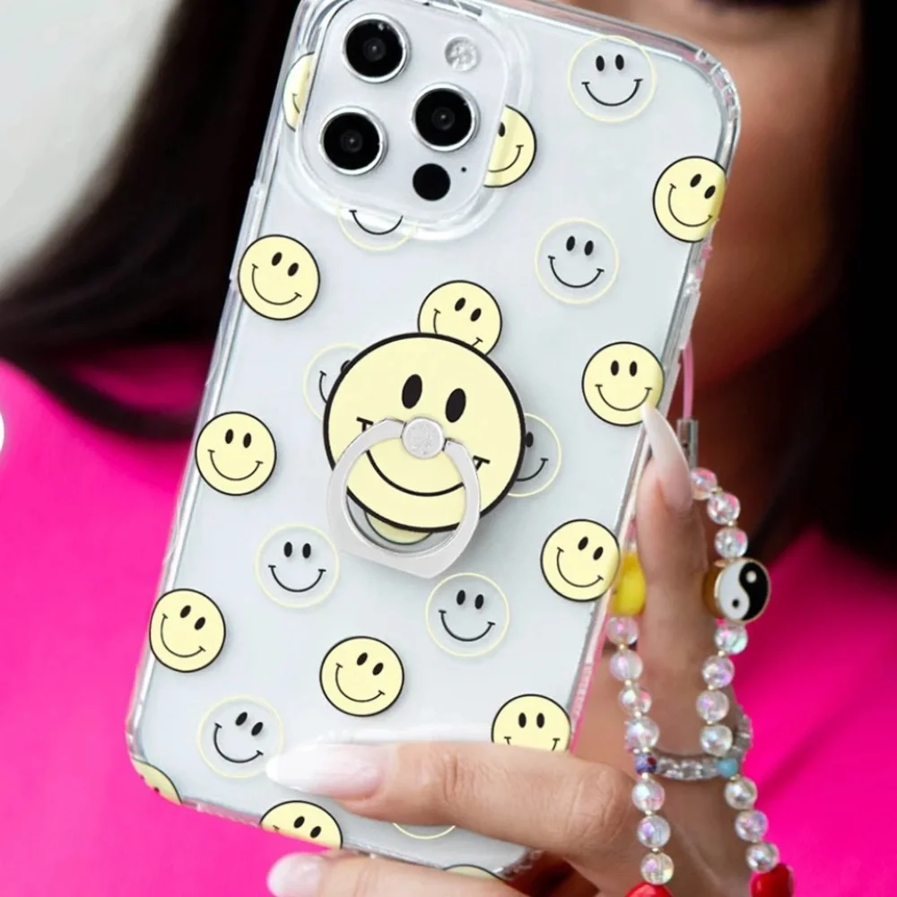 Velvet caviar happy face phone case